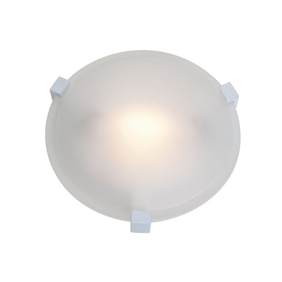 Foto para 75w Cirrus R7s J-78 Halogen Damp Location White Frosted Flush-Mount (OA HT 3)