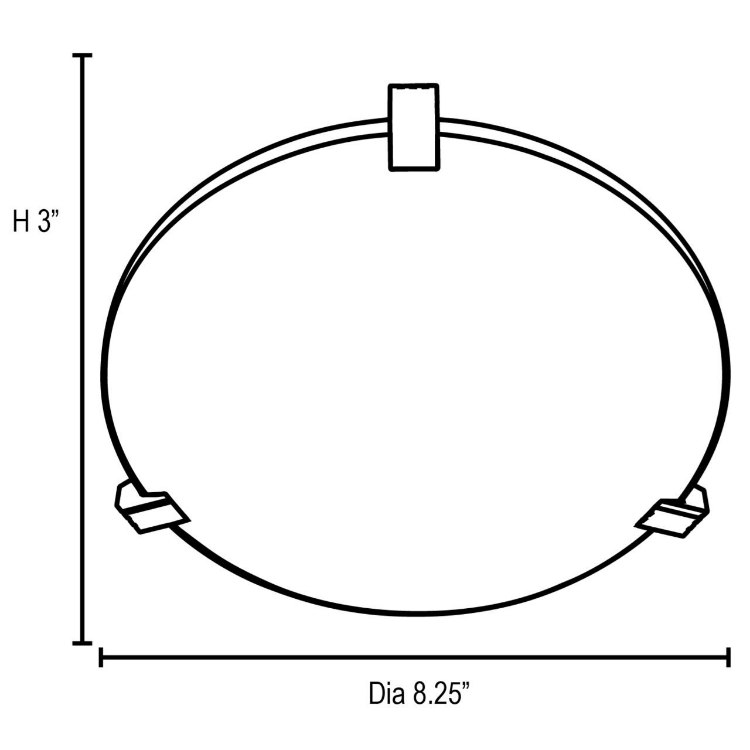 Foto para 75w Cirrus R7s J-78 Halogen Damp Location White Frosted Flush-Mount (OA HT 3)