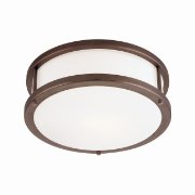 Picture of 15w Conga Module 90Plus CRI Damp Location Bronze Opal Dimmable Led Flush-Mount 4.5"Ø12" (OA HT 4.5)