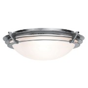 Picture of 15w Saturn Module 90Plus CRI Damp Location Brushed Steel Frosted Flush-Mount (OA HT 4.5) (CAN 0.6"Ø5")