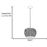 Picture of 15w Layers Module 90Plus CRI Dry Location White WH - Dimmable Led Pendant