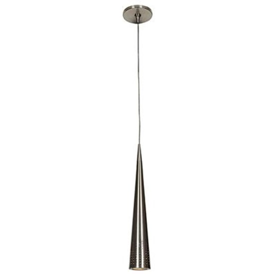 Picture of 50w Apollo GU-5.3 MR-16~Halogen Dry Location Brushed Steel Steel Pendant Including Low Profile~mono-Pod (CAN Ø4.5")