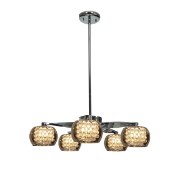 Foto para 240w (5 x 48) Glam G9 G9 Xenon Dry Location Chrome MIR 5- Light Chandelier