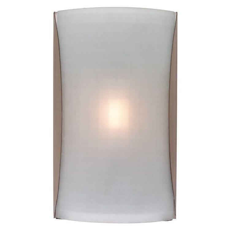 Foto para 16w Radon Module 90Plus CRI Damp Location Brushed Steel Opal Led Wall Fixture (OA HT 13.75) (CAN 14.25"x8.5"x0.4")