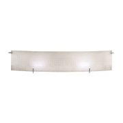 Picture of 26w Oxygen Module 85CRI LED Damp Location Chrome Checkered Frosted Wall Vanity Fixture (OA HT 6.75) (CAN 25.25"x5.5"x0.88")