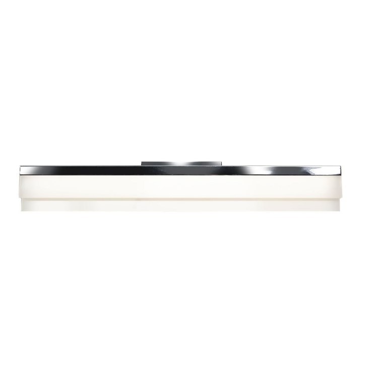 Foto para 30w Linear Module 85CRI LED Damp Location Chrome ACR Dimmble Wall Vanity Fixture (OA HT 5) (CAN 4.25"x8"x1.5")