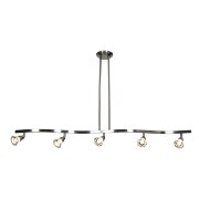 Picture of 20w (5 x 4) Optix Module 90CRI LED Dry Location Mat Chrome ACR 5-Light Dimmable Led Spotlight Pendant (CAN 1"Ø5")