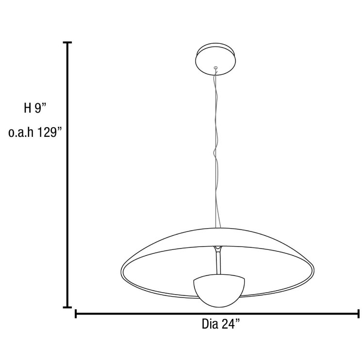 Foto para 18w Pulsar Module 85CRI LED Dry Location WH/GLD Dimmable Reflective Led Pendant (CAN 2.5"Ø6")