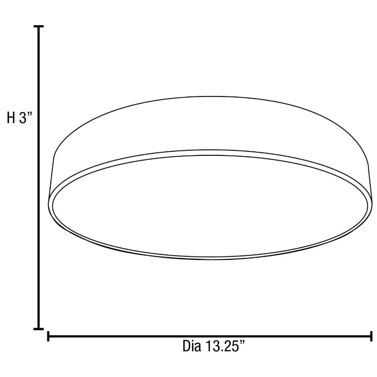 Foto para 27w (9 x 3) Meteor Module 85CRI LED Dry Location Brushed Silver ACR Dimmable Led Flush-Mount (OA HT 3) (CAN 2.5")