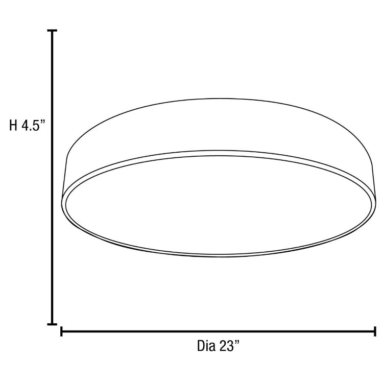 Foto para 48w (16 x 3) Meteor Module 85CRI LED Dry Location Brushed Silver ACR Dimmable Led Flush-Mount (OA HT 4.5)