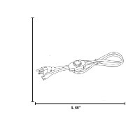 Picture of InteLED Dry Location WHT 6Ft Power Cord With Plug With In-Line Dimmer