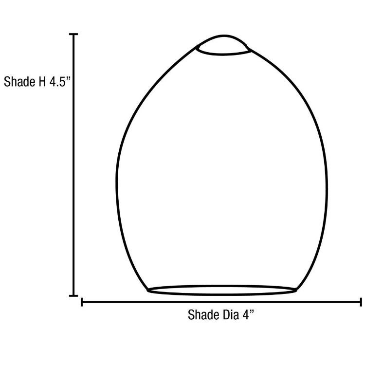 Foto para Studio C Cobalt Crackle Glass Shade (OA HT 4.5)