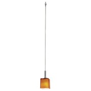 Foto para 35w Omega GY6.35 Bi-Pin Halogen Dry Location Brushed Steel Opal Herme'S Low Voltage Pendant Excluding Mono-Pod (CAN 0.5"Ø4.5")