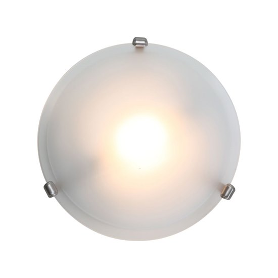 Picture of 26w (2 x 13) Nimbus GU-24 Spiral Fluorescent Damp Location Satin Frosted Flush-Mount (OA HT 4)