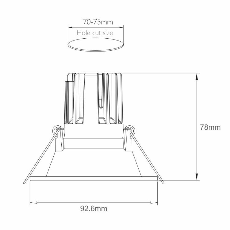 Foto para Foco Bote Integrado 2.5" LED 8w Redondo Blanco 50K Atn 36°