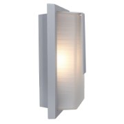Picture of 75w Neptune E-26 A-19 Incandescent Satin Ribbed Frosted Marine Grade Wet Location Wall Fixture (OA HT 13) (CAN 7"x4.6")