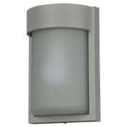 Picture of 9w Destination E-26 LED Satin Ribbed Frosted Marine Grade Wet Location Wall Fixture (OA HT 9.84)