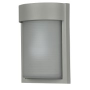 Picture of 9w Destination E-26 LED Satin Ribbed Frosted Marine Grade Wet Location Wall Fixture (OA HT 9.84)