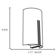 Foto para 16w Prong SSL 90Plus CRI Damp Location Brushed Steel White Wall Fixture (OA HT 12.5) (CAN 11.25"x6.75"x0.5")