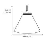 Foto para 12w Martini SSL 90CRI LED Dry Location Brushed Steel Amber Led Cord Glass Pendant (CAN 1.25"Ø5.25")