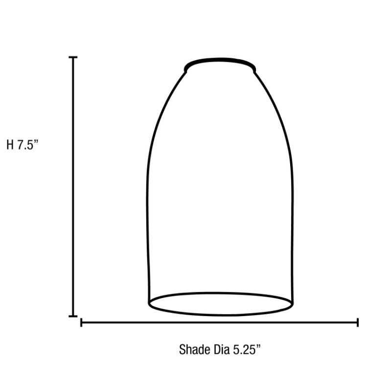 Foto para 11w Bordeaux E-26 A-19 LED Dry Location Brushed Steel Amber Cord Glass Pendant (CAN 1.25"Ø5.25")
