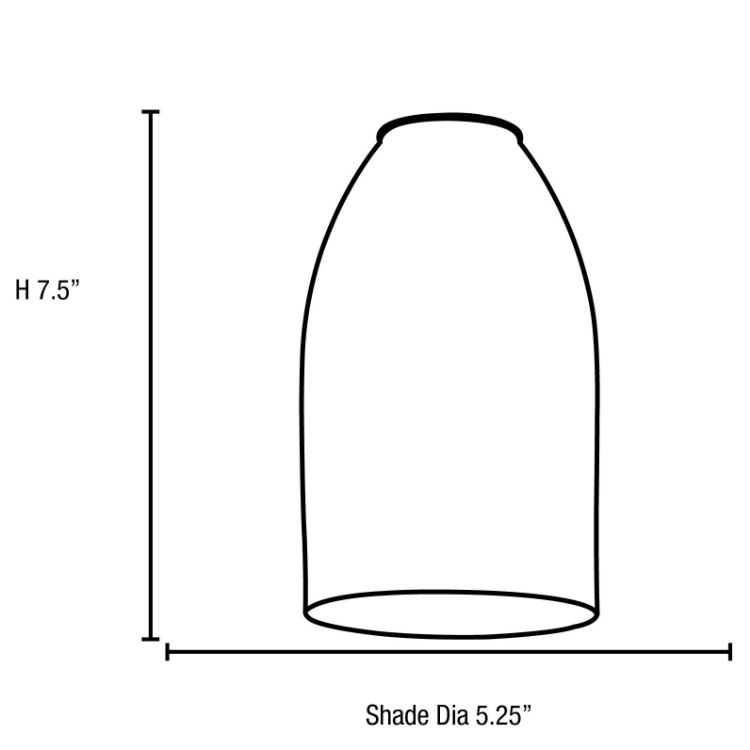 Picture of 12w Bordeaux SSL 90CRI LED Dry Location Brushed Steel Wicker White Rod Glass Pendant (CAN 1.25"Ø5.25")