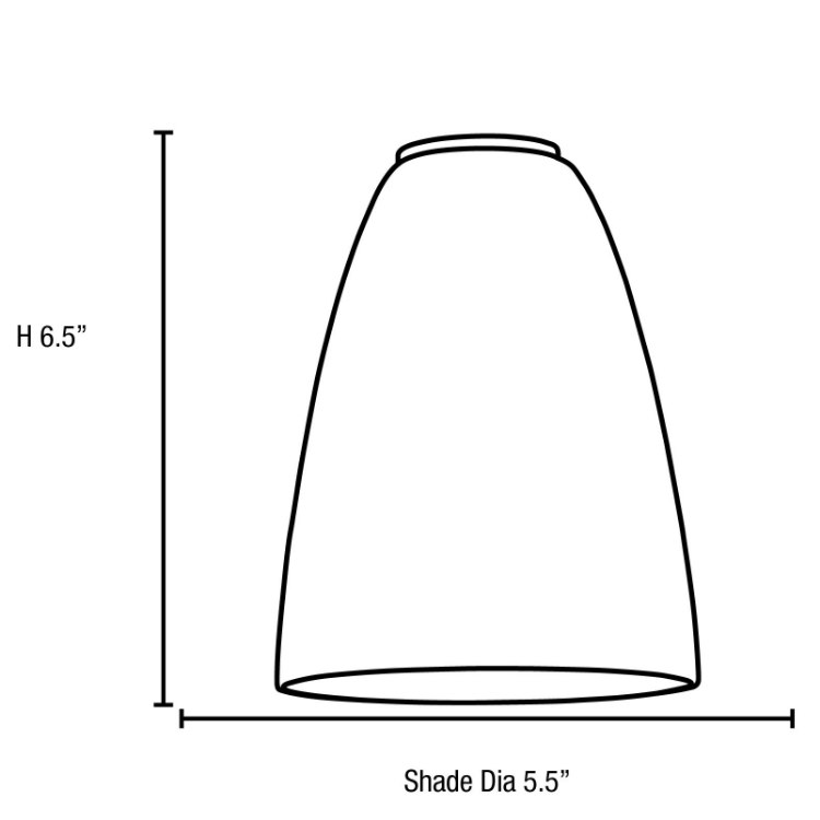 Picture of 12w Flute SSL 90CRI LED Dry Location Oil Rubbed Bronze LGR Cord Glass Pendant (CAN 1.25"Ø5.25")