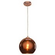 Picture of 60w Glow E-26 A-19 Incandescent Dry Location BCP CP Mirrored Glass Pendant (CAN 1"Ø5")