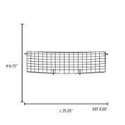 Picture of 13w Oxygen SSL 90Plus CRI Damp Location Chrome Checkered Frosted Wall Vanity Fixture (OA HT 6.75) (CAN 17"x5.5"x0.88")