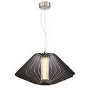 Picture of 21w Dimensions SSL 80CRI LED Dry Location Chrome Dimmable Led Acrylic Pendant 12"Ø21.7"