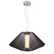 Foto para 21w Dimensions SSL 80CRI LED Dry Location Chrome Dimmable Led Acrylic Pendant 12"Ø21.7"