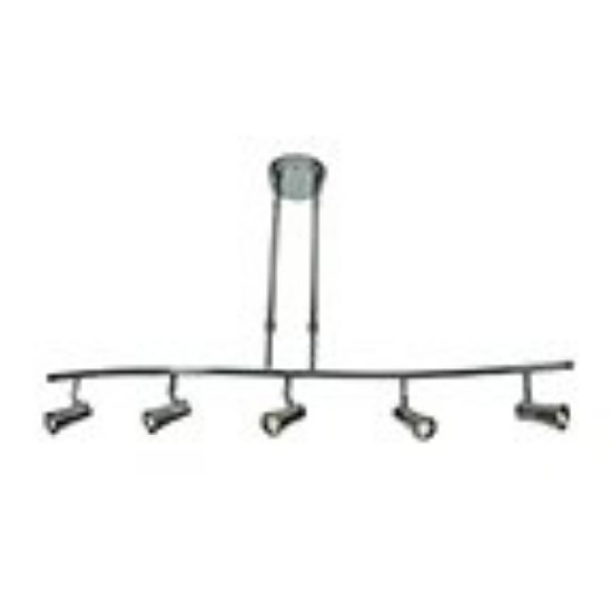 Foto para 20w (5 x 4) Sleek SSL 90Plus CRI Dry Location Bronze 5-Light Dimmable Led Spotlight Pendant (CAN 1.75"Ø5")