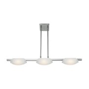 Picture of 24w (3 x 8) Nido SSL 90CRI LED Dry Location Mat Chrome Frosted Semi-Flush Or Pendant (CAN 5.5"x5.5"x0.9")