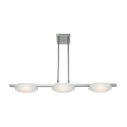 Foto para 24w (3 x 8) Nido SSL 90CRI LED Dry Location Mat Chrome Frosted Semi-Flush Or Pendant (CAN 5.5"x5.5"x0.9")