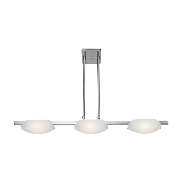 Foto para 24w (3 x 8) Nido SSL 90CRI LED Dry Location Mat Chrome Frosted Semi-Flush Or Pendant (CAN 5.5"x5.5"x0.9")