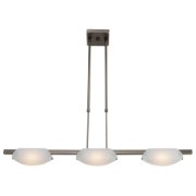 Picture of 24w (3 x 8) Nido SSL 90CRI LED Dry Location Oil Rubbed Bronze Frosted Semi-Flush Or Pendant (CAN 5.5"x5.5"x0.9")