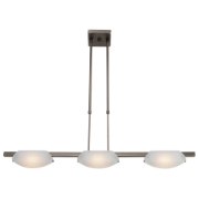 Foto para 24w (3 x 8) Nido SSL 90CRI LED Dry Location Oil Rubbed Bronze Frosted Semi-Flush Or Pendant (CAN 5.5"x5.5"x0.9")