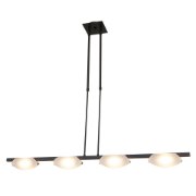 Picture of 32w (4 x 8) Nido SSL 90CRI LED Dry Location Oil Rubbed Bronze Frosted Semi-Flush Or Pendant (CAN 5.5"x5.5"x0.9")
