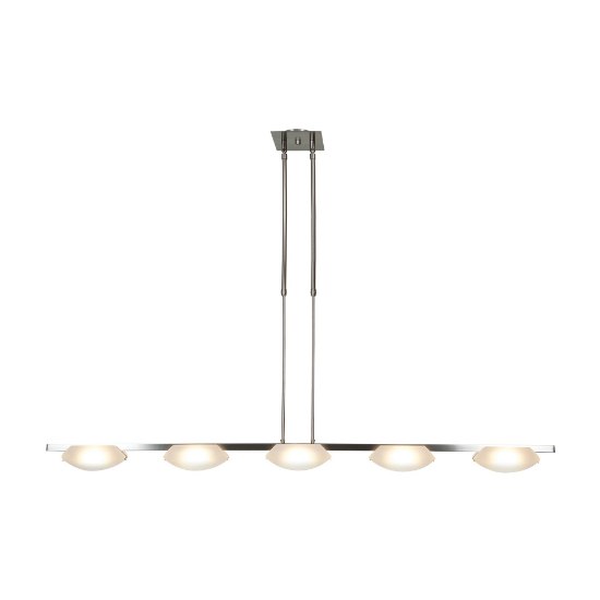 Picture of 40w (5 x 8) Nido SSL 90CRI LED Dry Location Mat Chrome Frosted Semi-Flush Or Pendant (CAN 5.5"x5.5"x0.9")