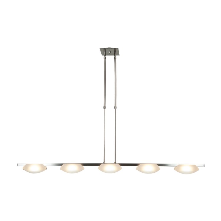 Foto para 40w (5 x 8) Nido SSL 90CRI LED Dry Location Mat Chrome Frosted Semi-Flush Or Pendant (CAN 5.5"x5.5"x0.9")
