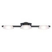 Picture of 24w (3 x 8) Nido SSL 90CRI LED Dry Location Oil Rubbed Bronze Frosted Wall Vanity Fixture (OA HT 5) (CAN 7.25"x4.5"x0.9"Ø4.4")