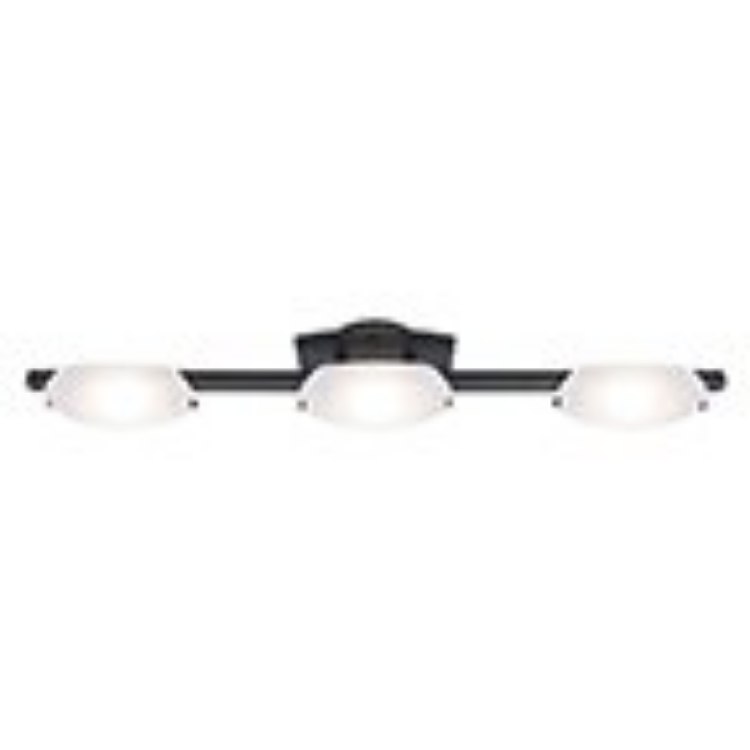 Foto para 24w (3 x 8) Nido SSL 90CRI LED Dry Location Oil Rubbed Bronze Frosted Wall Vanity Fixture (OA HT 5) (CAN 7.25"x4.5"x0.9"Ø4.4")