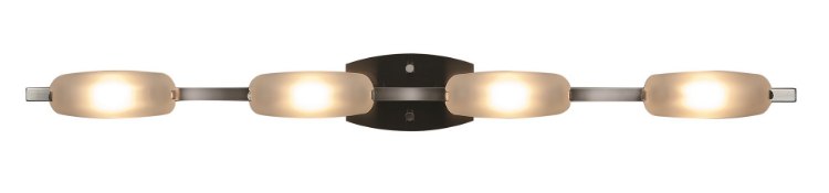 Foto para 32w (4 x 8) Nido SSL 90CRI LED Dry Location Mat Chrome Frosted Wall Vanity Fixture (OA HT 5) (CAN 7.25"x4.5"x0.5"Ø4.4")