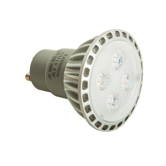 Foto para 5w TP Thermal Plastic Dry Location Dimmable Gu-10 Led Lamp (OA HT 2.2)