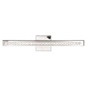 Foto para 19w Affluence SSL 80CRI LED Damp Location Chrome Clear Crystal Dimmable Led Vanity/Wall Bar (OA HT 3.5)