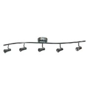 Foto para 20w (5 x 4) Sleek SSL 90Plus CRI Dry Location Bronze 5-Light Dimmable Led Spotlight Semi-Flush (OA HT 7) (CAN 1.75"Ø5")