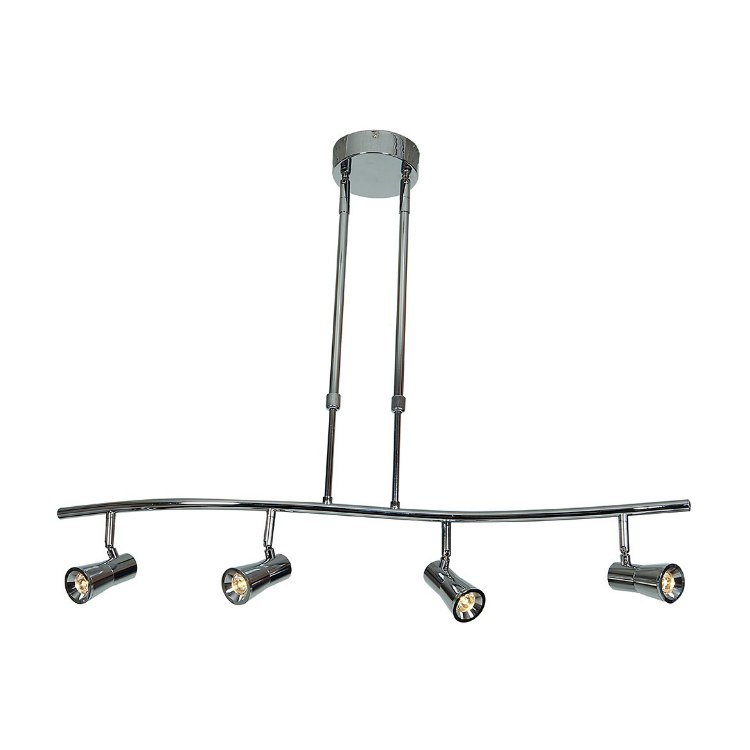 Foto para 16w (4 x 4) Sleek SSL 90Plus CRI Dry Location Bronze 4-Light Dimmable Led Spotlight Pendant (CAN 1.75"Ø5")