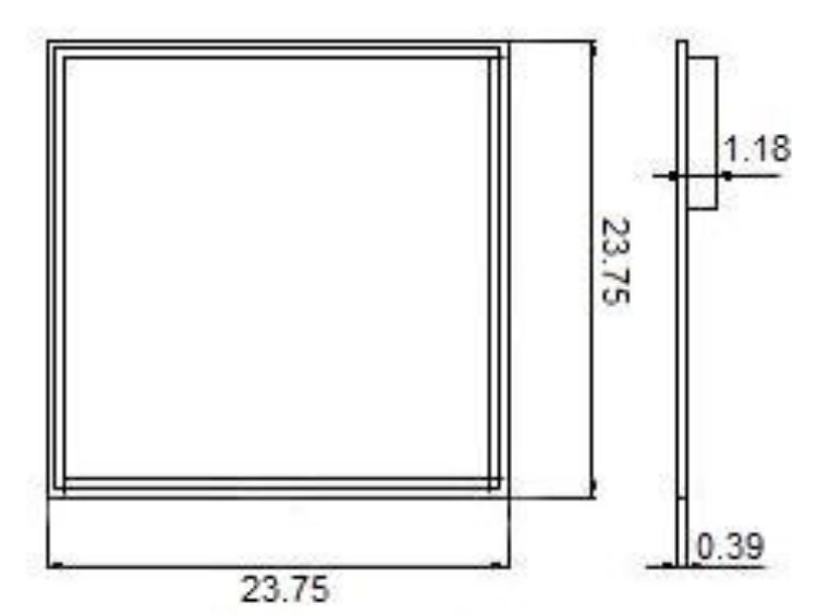 Foto para 40w 2' x 2' WW LED edge-lit Panel