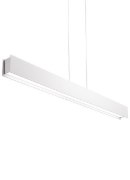 Foto para 40w Vandor LED 50 inch White Satin Nickel Linear Suspension Ceiling Light