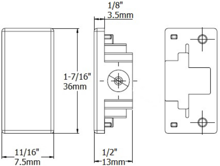 Foto para H Track White End Cap